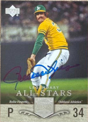 Rollie Fingers Autographed 2005 Upper Deck All-Star Classics Baseball Card #97 LGD - Oakland Athletics