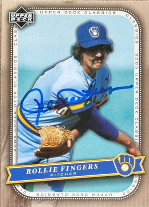 Rollie Fingers Autographed 2005 Upper Deck Classics Baseball Card #84 - Milwaukee Brewers