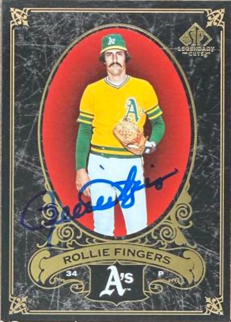 Rollie Fingers Autographed 2007 SP Legendary Cuts Baseball Card #63 - Oakland Athletics