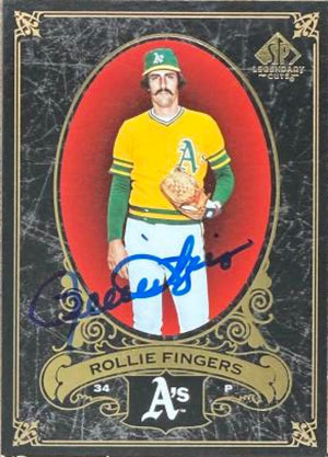 Rollie Fingers Autographed 2007 SP Legendary Cuts Baseball Card #63 - Oakland Athletics