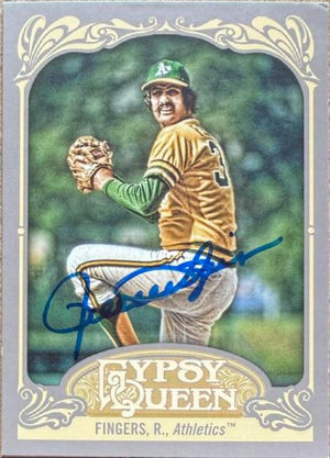 Rollie Fingers Autographed 2012 Topps Gypsy Queen Baseball Card #238 - Oakland A's