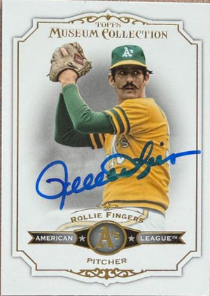 Rollie Fingers Autographed 2012 Topps Museum Collection Baseball Card #48 - Oakland A's