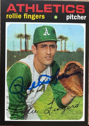 Rollie Fingers Autographed 2016 Topps Archives 65th Anniversary Edition Baseball Card #A65-RF - Oakland Athletics