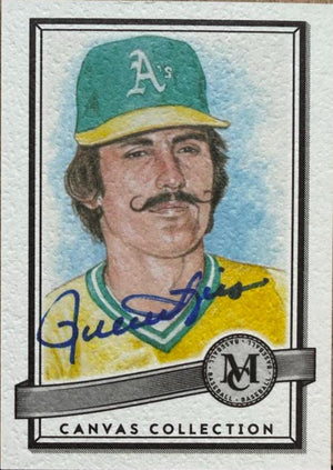 Rollie Fingers Autographed 2016 Topps Museum Collection Canvas Collection Reprints Baseball Card #CC-14 - Oakland Athletics