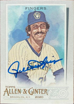Rollie Fingers Autographed 2020 Topps Allen & Ginter Baseball Card #334 SP - Milwaukee Brewers