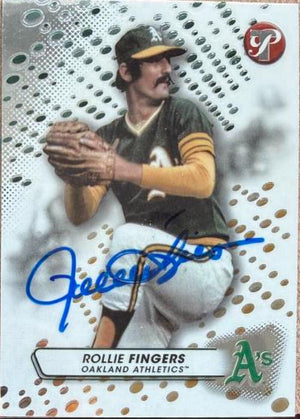 Rollie Fingers Autographed 2023 Topps Pristine Baseball Card #45 - Oakland A's