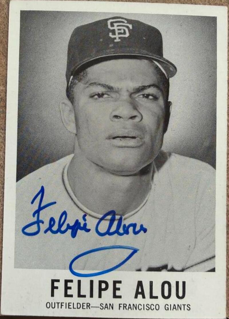 Felipe Alou Signed 1960 Leaf Baseball Card - San Francisco Giants #6