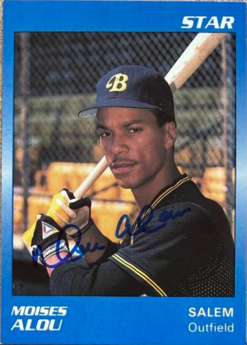 Moises Alou Signed 1989 Star Platinum Card - Salem Buccaneers #1