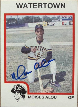 Moises Alou Signed 1987 ProCards Baseball Card - Watertown Pirates #2824