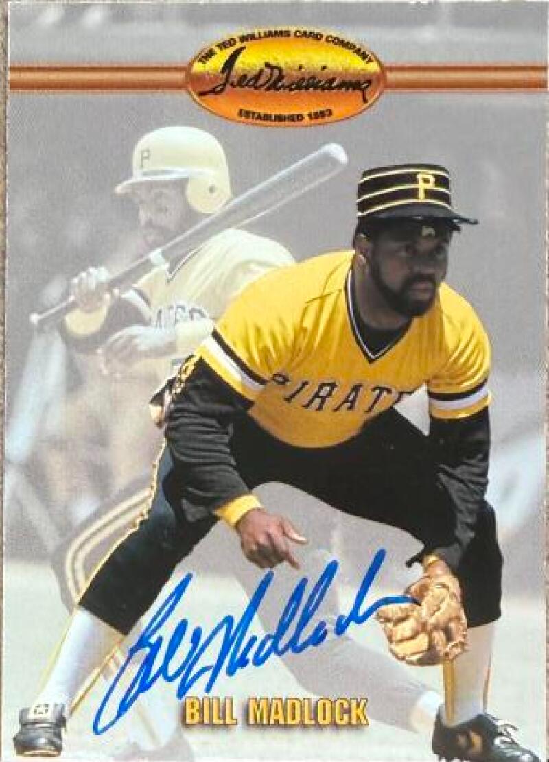 Bill Madlock Signed 1993 Ted Williams Co Baseball Card - #77 Pittsburgh Pirates