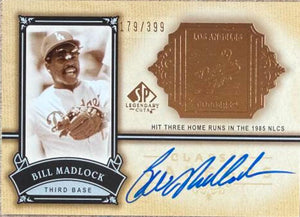 Bill Madlock Signed 2005 SP Legendary Cuts Classic Careers Card - Pittsburgh Pirates #CC-BM