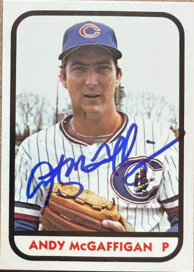 Andy McGaffigan Signed 1981 TCMA Baseball Card - Columbus Clippers #8