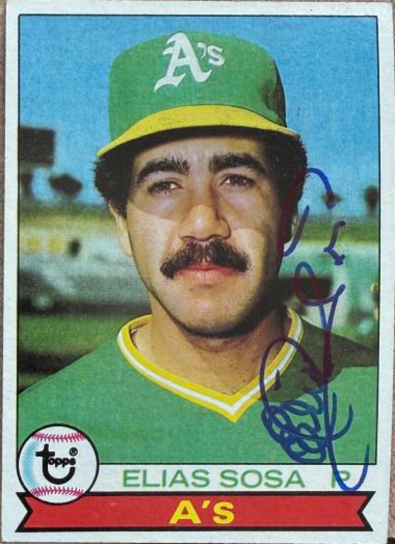 Elias Sosa Signed 1979 Topps Baseball Card - Oakland A's #78