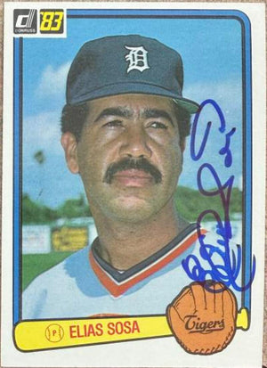 Elias Sosa Signed 1983 Donruss Baseball Card -Detroit Tigers #259