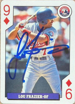Lou Frazier Signed 1993 Bicycle Rookies Baseball Card - Montreal Expos #9