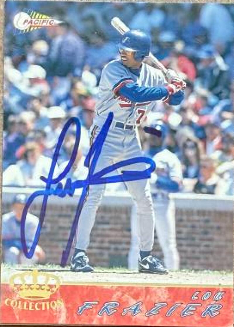 Lou Frazier Signed 1994 Pacific Baseball Card - Montreal Expos #381
