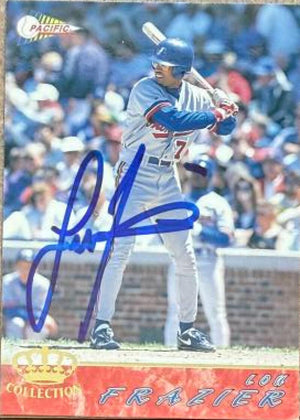 Lou Frazier Signed 1994 Pacific Baseball Card - Montreal Expos #381