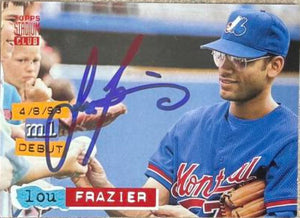 Lou Frazier Signed 1994 Stadium Club Baseball Card - Montreal Expos #517