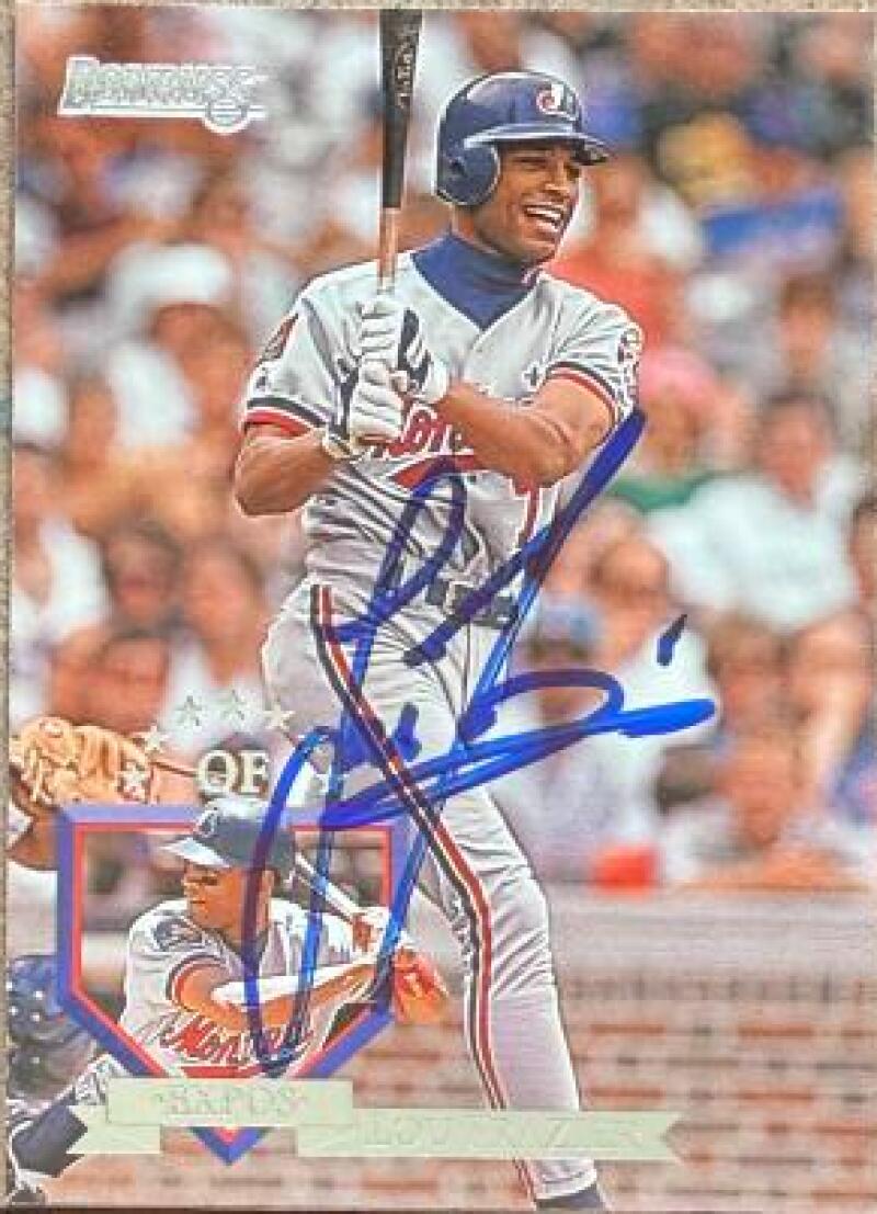 Lou Frazier Signed 1995 Donruss Baseball Card - Montreal Expos #388