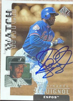 Fernando Seguignol Signed 1999 SP Authentic Baseball Card - Montreal Expos #110