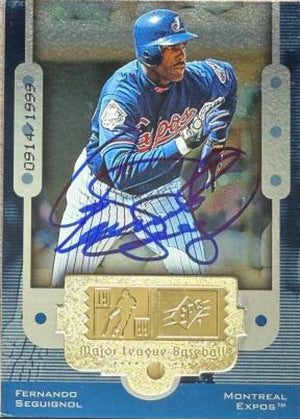 Fernando Seguignol Signed 1999 SPx Baseball Card - Montreal Expos #107