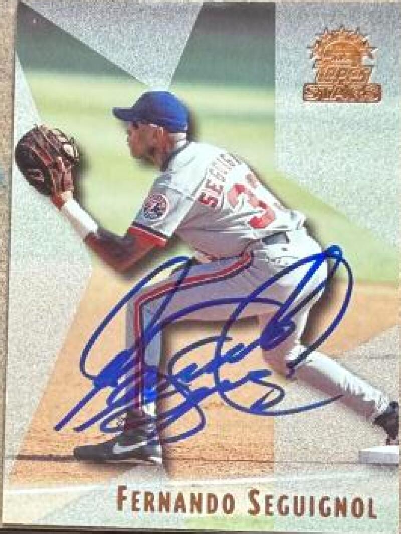 Fernando Seguignol Signed 1999 Topps Stars Baseball Card - Montreal Expos #27
