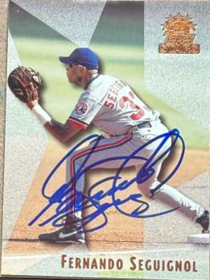 Fernando Seguignol Signed 1999 Topps Stars Baseball Card - Montreal Expos #27