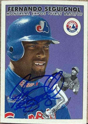 Fernando Seguignol Signed 2000 Fleer Tradition Baseball Card - Montreal Expos #298