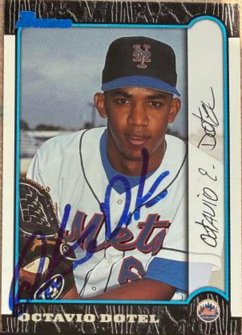 Octavio Dotel Signed 1999 Bowman Baseball Card - New York Mets #188