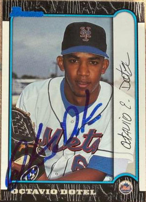 Octavio Dotel Signed 1999 Bowman Baseball Card - New York Mets #188