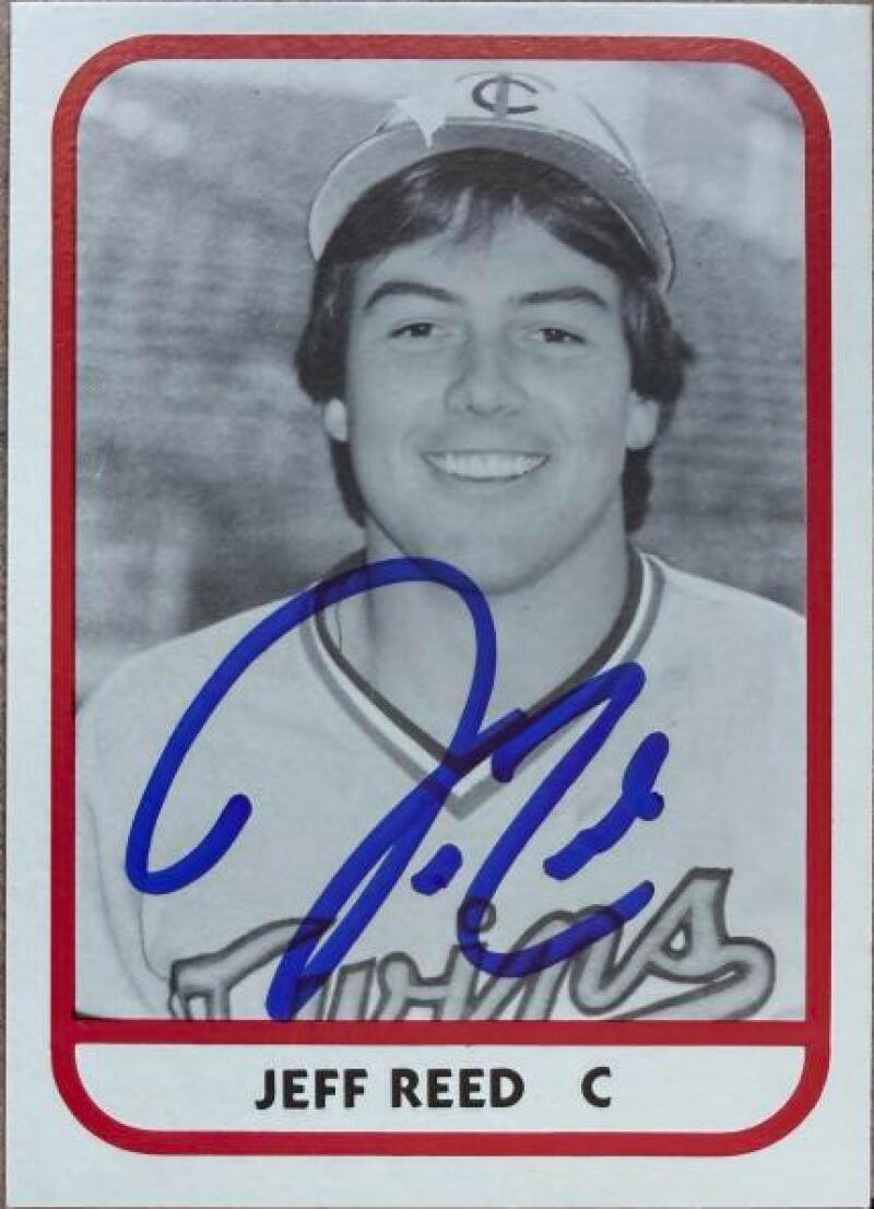 Jeff Reed Signed 1981 TCMA Baseball Card - Wisconsin Rapids Twins #14