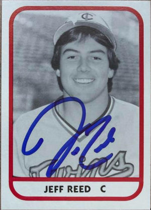 Jeff Reed Signed 1981 TCMA Baseball Card - Wisconsin Rapids Twins #14