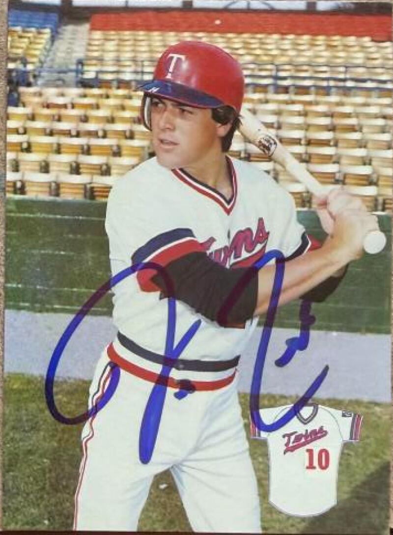 Jeff Reed Signed 1984 Team Issued Baseball Card - Minnesota Twins #7