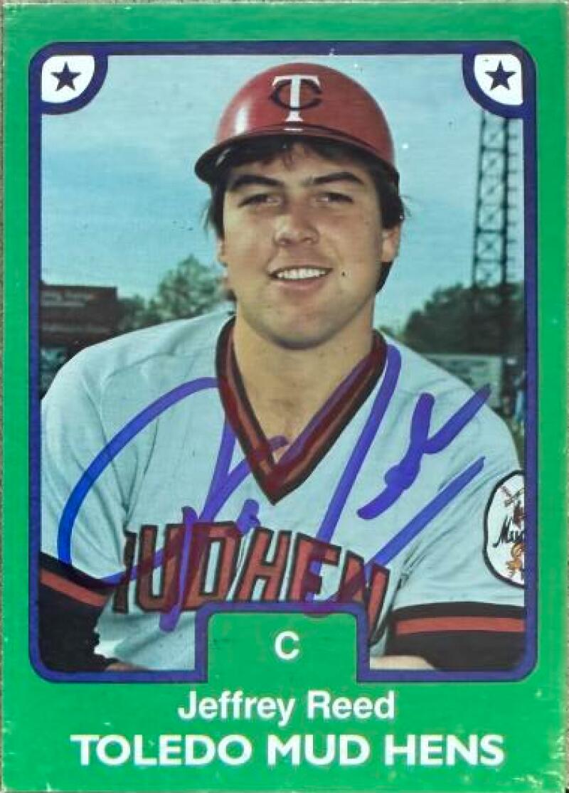 Jeff Reed Signed 1984 TCMA Baseball Card - Toledo Mud Hens #2