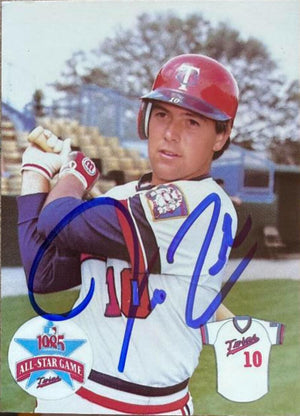 Jeff Reed Signed 1985 BRF Baseball Card - Minnesota Twins #7