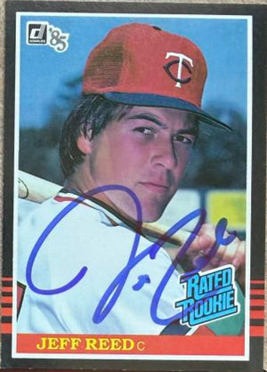 Jeff Reed Signed 1985 Donruss Baseball Card - Minnesota Twins #30
