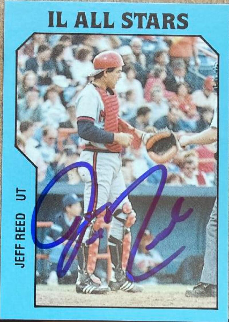 Jeff Reed Signed 1985 TCMA International League All-Stars Baseball Card - #38