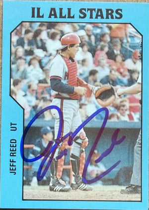 Jeff Reed Signed 1985 TCMA International League All-Stars Baseball Card - #38