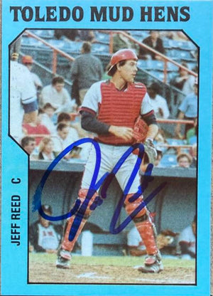 Jeff Reed Signed 1985 TCMA Baseball Card - Toledo Mud Hens #14
