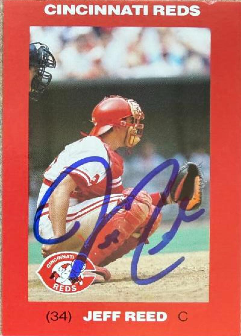 Jeff Reed Signed 1992 Kahn's Baseball Card - Cincinnati Reds