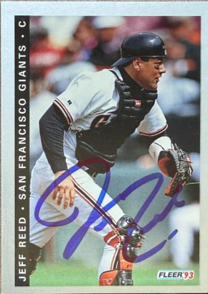 Jeff Reed Signed 1993 Fleer Final Edition Baseball Card - San Francisco Giants #F154