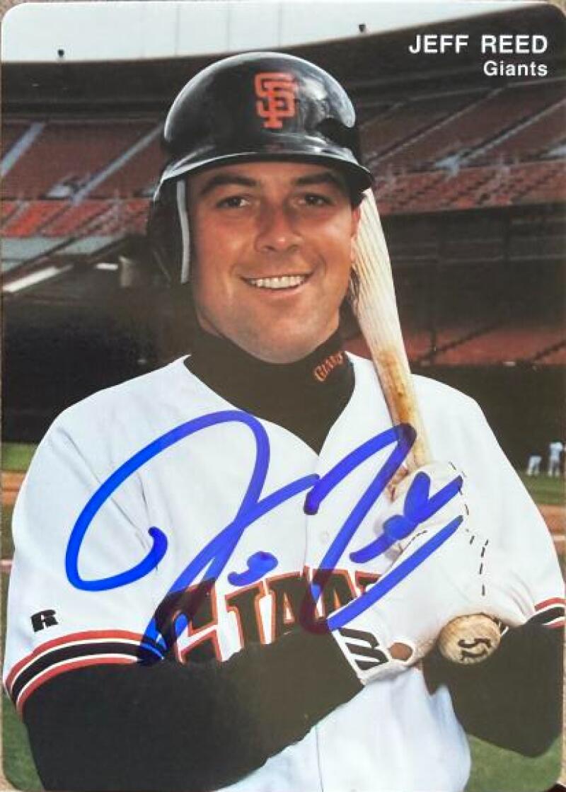 Jeff Reed Signed 1993 Mother's Cookies Baseball Card - San Francisco Giants #25