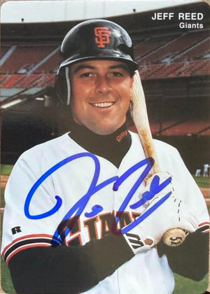 Jeff Reed Signed 1993 Mother's Cookies Baseball Card - San Francisco Giants #25