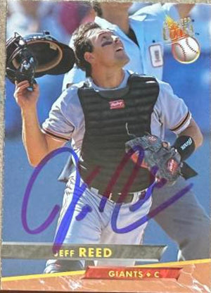 Jeff Reed Signed 1993 Fleer Ultra Baseball Card - San Francisco Giants #488