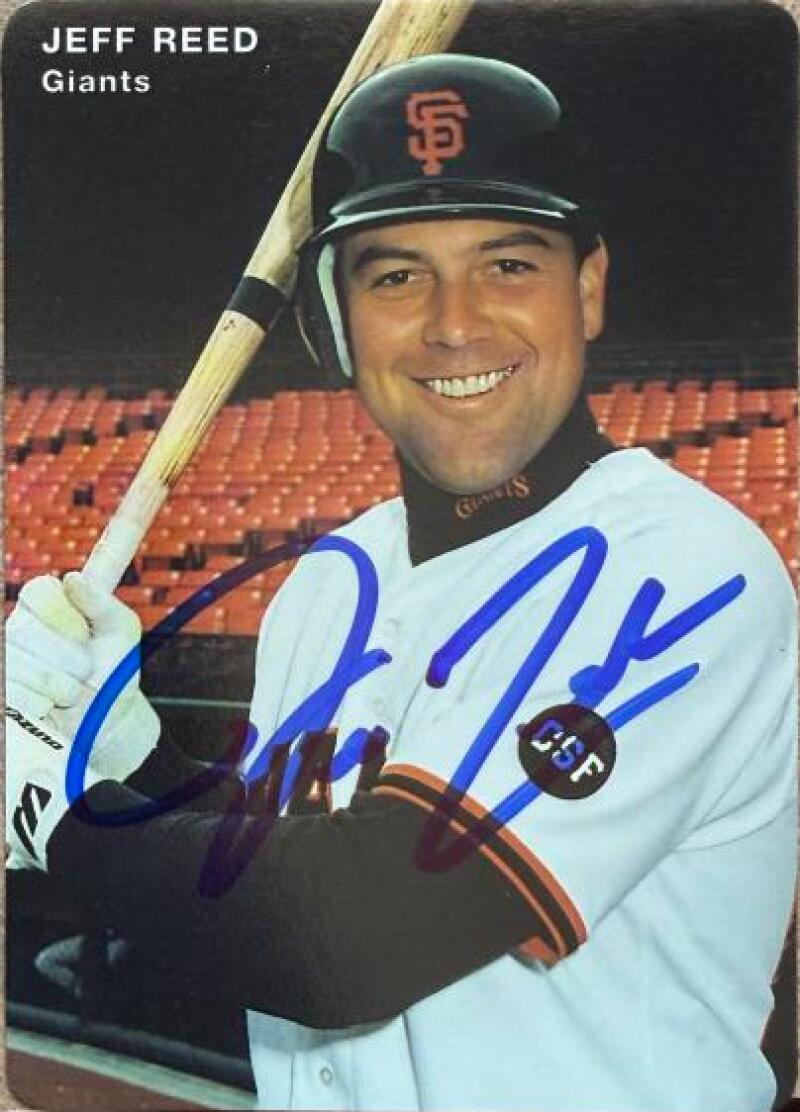Jeff Reed Signed 1994 Mother's Cookies Baseball Card - San Francisco Giants #21