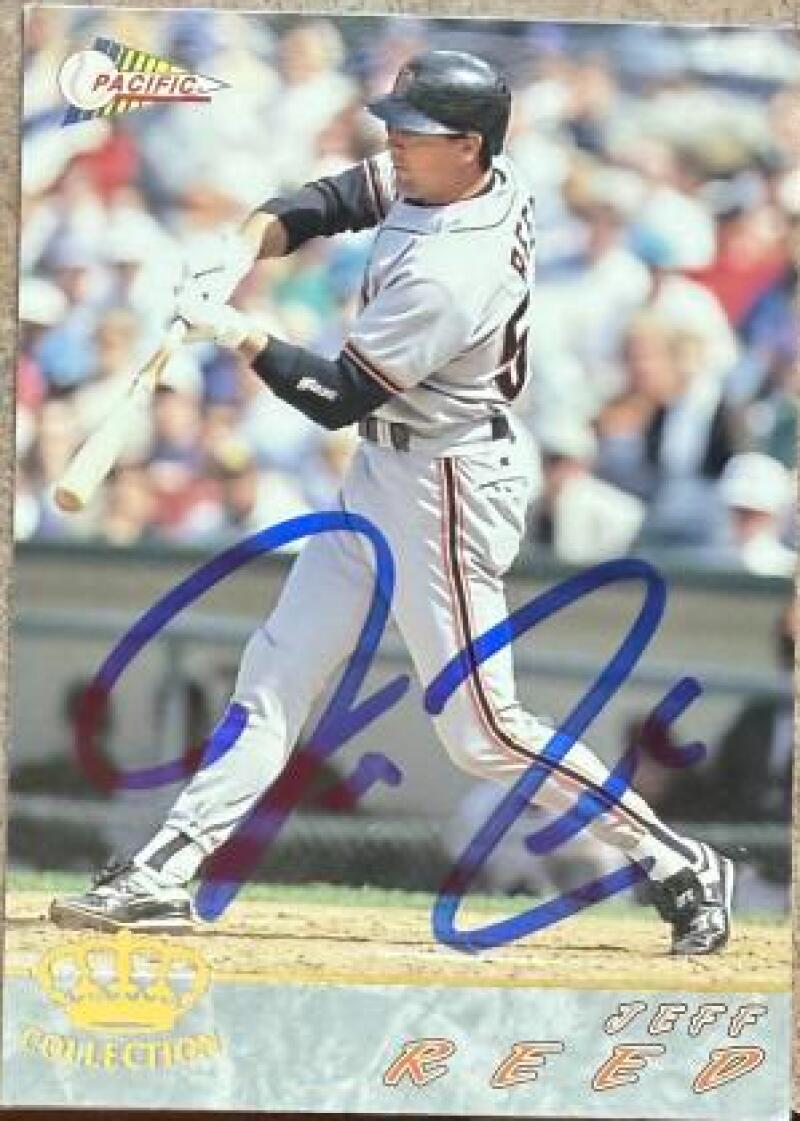 Jeff Reed Signed 1994 Pacific Baseball Card - San Francisco Giants #552