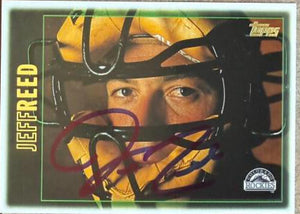 Jeff Reed Signed 1997 Topps Baseball Card - Colorado Rockies #486
