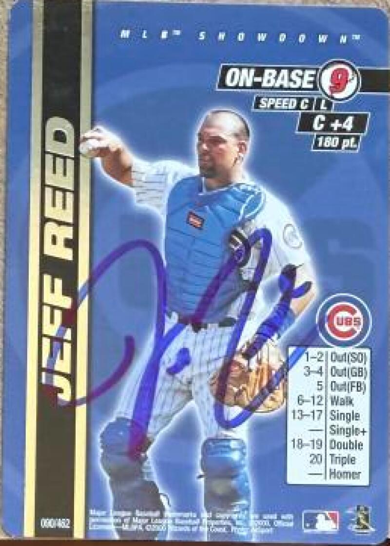 Jeff Reed Signed 2000 MLB Showdown Unlimited Baseball Card - Chicago Cubs #090