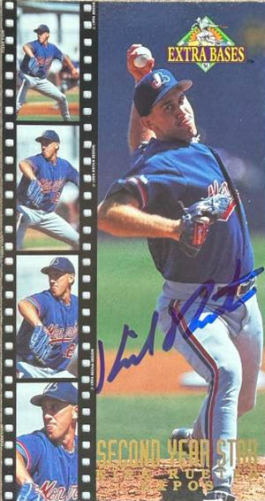 Kirk Rueter Signed 1994 Fleer Extra Bases Second Year Stars Baseball Card - Montreal Expos #17