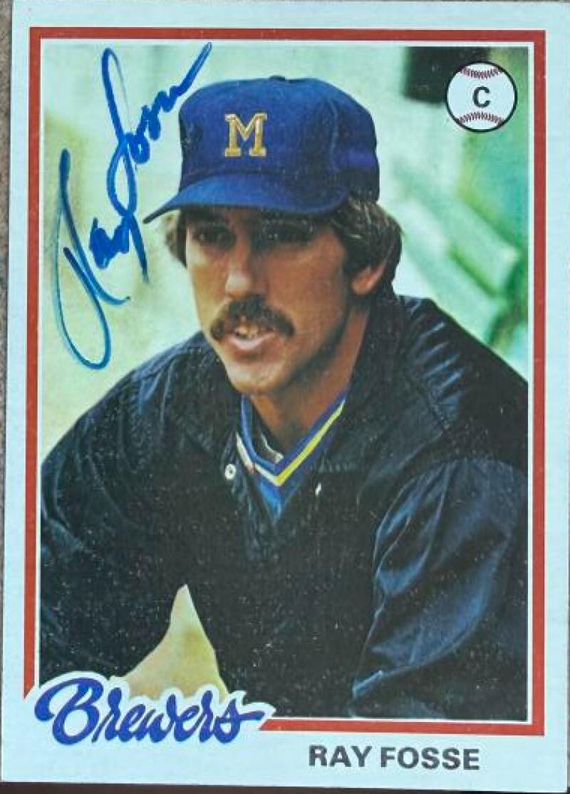 Ray Fosse Signed 1978 Topps Baseball Card - Milwaukee Brewers #415